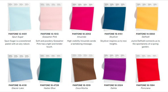 Pantone Colors for Spring/Summer 2022