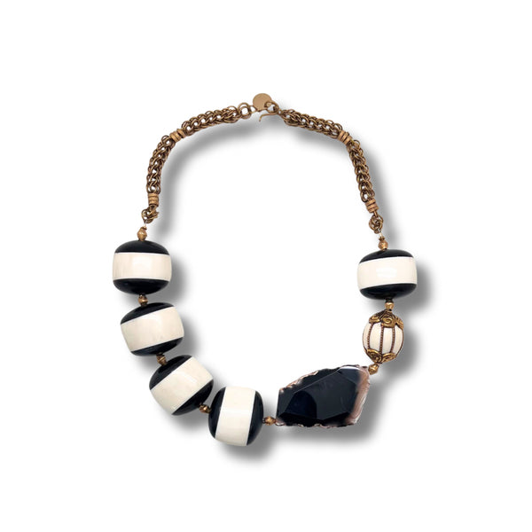 Graphic Colors Necklace with Black Agate
