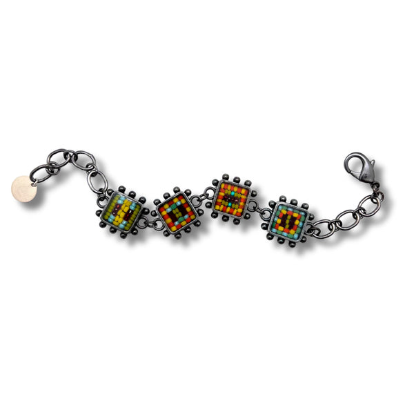 ColorFULL Bracelet with Multi-color Czech Beads