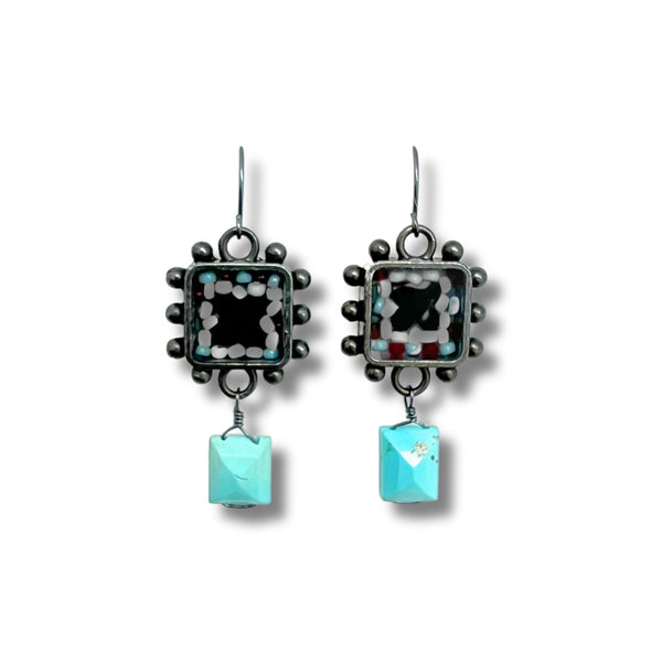 ColorFULL Bracelet with Czech Beads & Turquoise