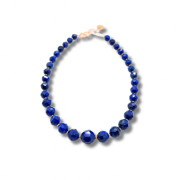 Faceted Lapis Necklace