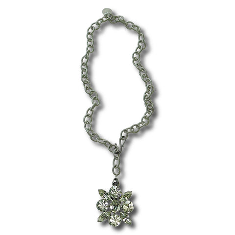Vintage Rhinestone Lariat Necklace