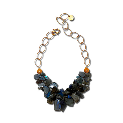 Labradorite Slice Necklace