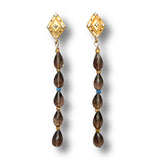 Smokey Quartz & Gold Vermeil Earrings