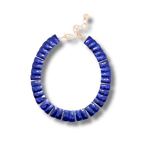 Faceted Lapis Necklace (Copy)