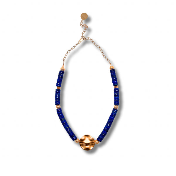 Lapis and Gold Necklace