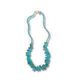 Number 8 Turquoise and Gold Vermeil Necklace