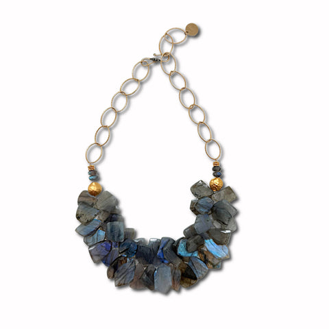 Labradorite Slice Necklace
