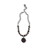 Smokey Quartz, Sunstone & Coin of the Crusades Necklace