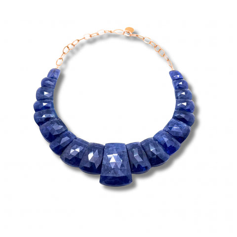 Tanzanite and 14kt Gold Necklace