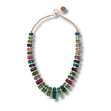 Multi-Color Tourmaline & 14kt Gold Necklace