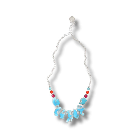 Sleeping Beauty Turquoise & Silver Necklace