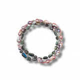 Freshwater Baroque Pearl & Labradorite Long Necklace