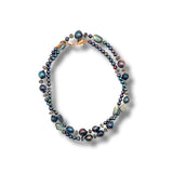 Doubled Baroque Pearl and Labradorite Necklace
