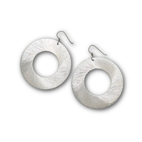 Silver Circle Earrings