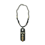 Fossil Walrus Ivory & Leather Necklace