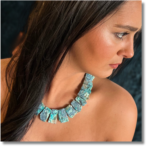 Indonesian Chrysocolla Necklace