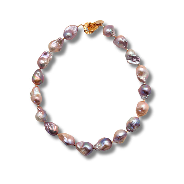 Freshwater Baroque Pearls with Gold Vermeil Necklace