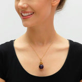 Amethyst and Gold Necklace