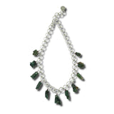 Green Tourmaline & Silver Necklace