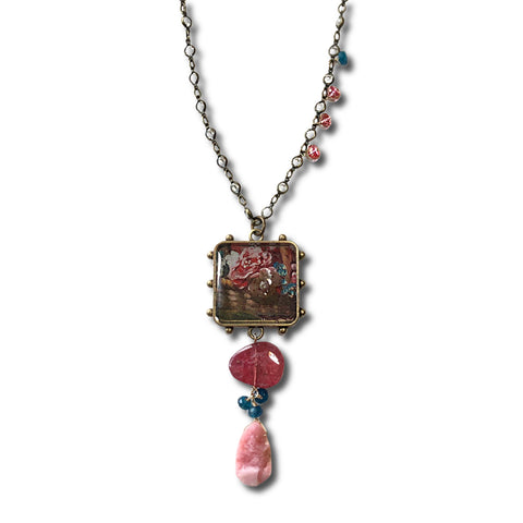 Resin & Swarovski crystal Necklace