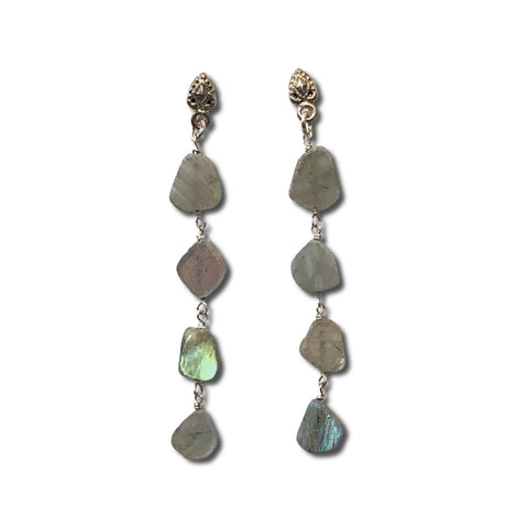 Labradorite & Silver Earrings