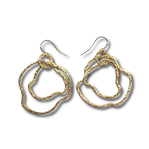 Vermeil Ameoba Earrings