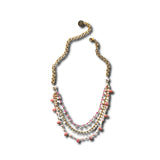 Pink Opal and Pearl Necklace