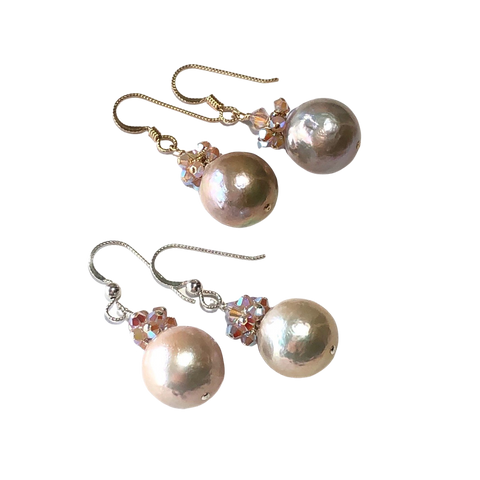 Baroque Pearl & Crystal Earrings