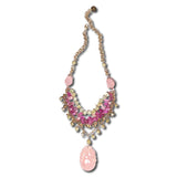 Pink & Green Statement Necklace