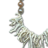 Natural White Coral & Pearl Necklace