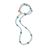 Sleeping Beauty Turquoise & Spinel Long Necklace