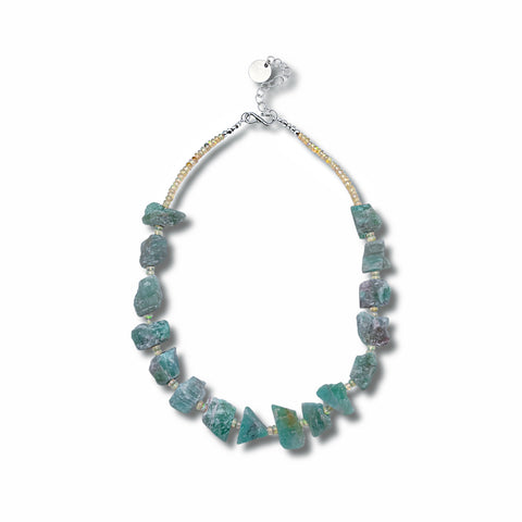 Paraiba Tourmaline & Australian Opal Necklace