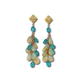 Opal and Apatite Earrings