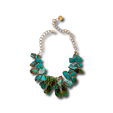 Number 8 New Mexico Turquoise Necklace