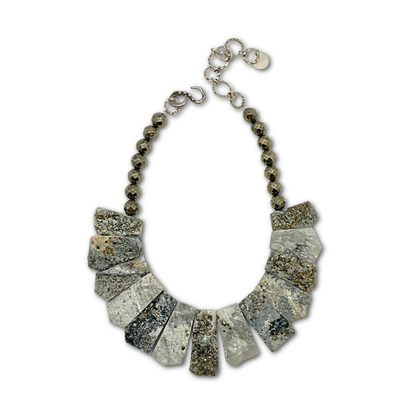 Pyrite & Silver Necklace