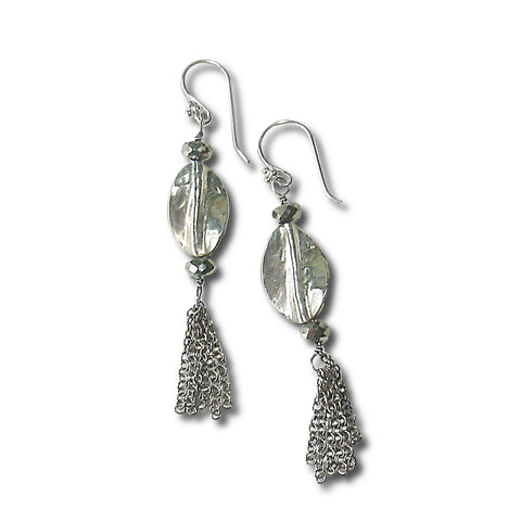 Sterling Silver & Pyrite Earrings