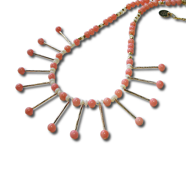 Coral, Vermeil Necklace