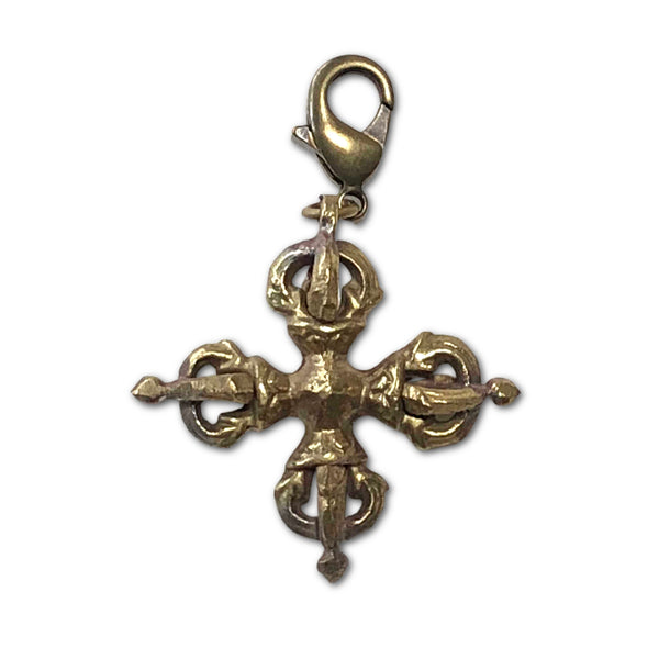 Brass Double Dorje Pendant
