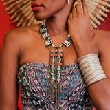 African Bone & Turquoise Necklace by Carol Lipworth Designs