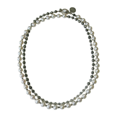 Two-toned Pearl Necklace